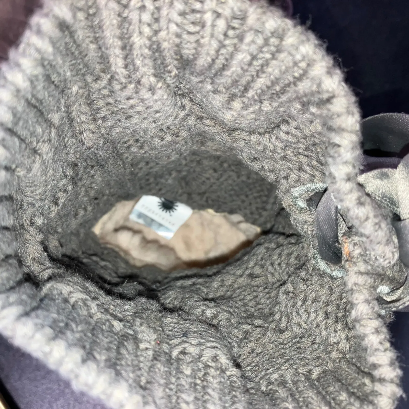 UGG Kiandra Boots Women 7 Willow Ribbon Suede Cable Knit Wool Lined Pull On - Image 16