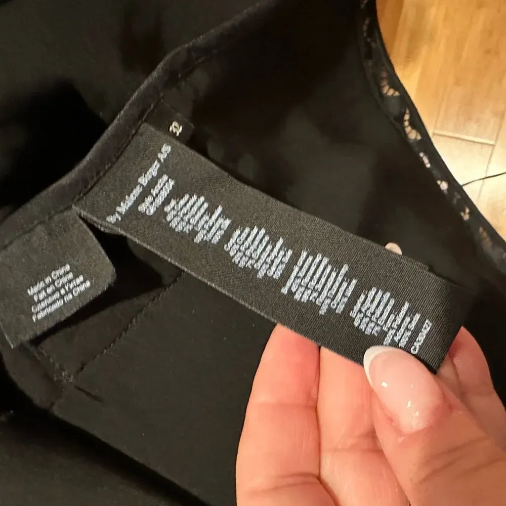 Malene Birger Green Black Lace Long Sleeve Peplum Blouse Vintage Chic Top 2 - Image 5