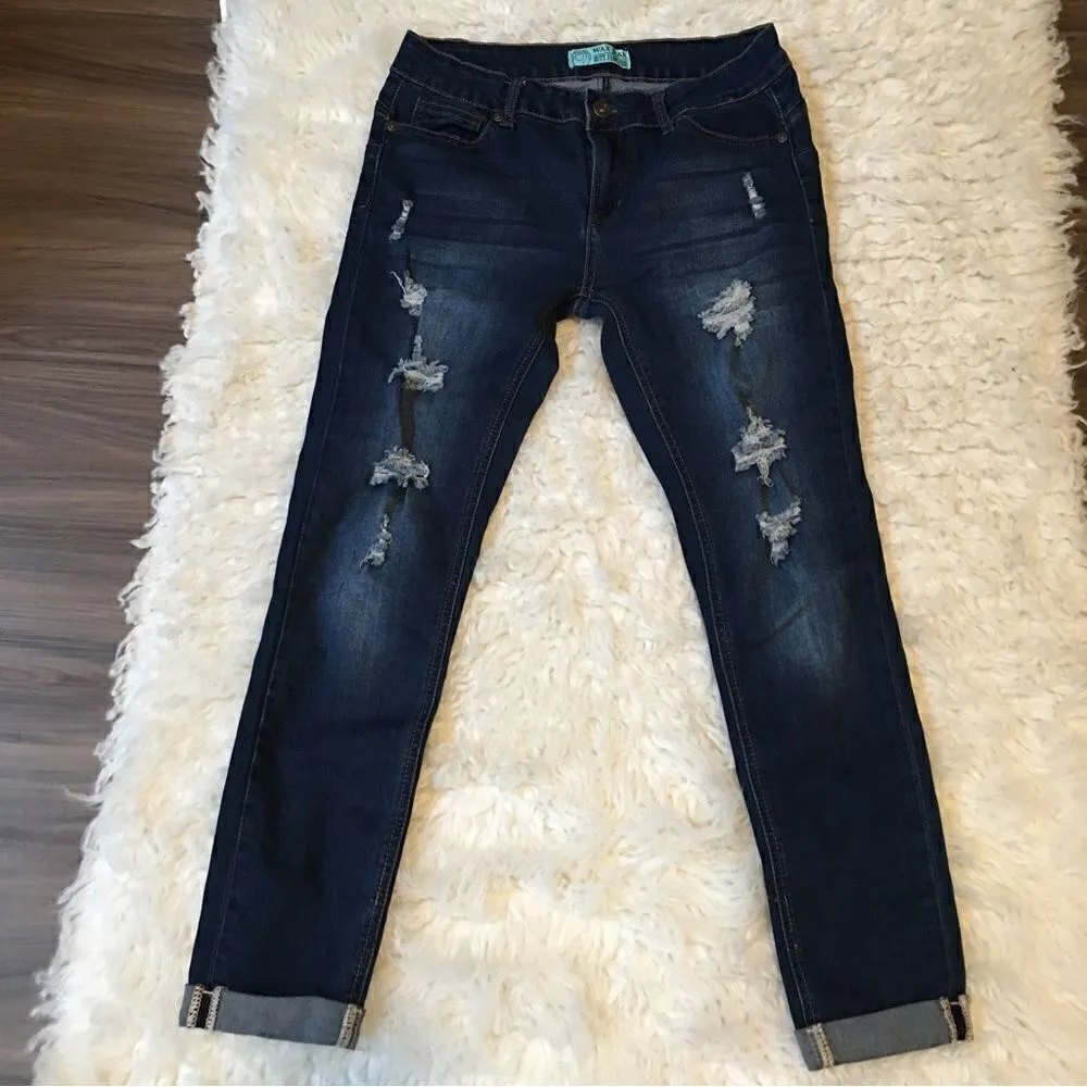 Wax Jeans! Butt shaper distressed skinny - Image 9