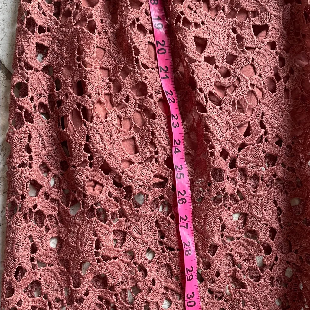 ASTR the Label Lace A Line Midi Dress in Coral Cedar - Image 16