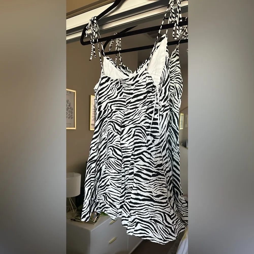 zebra print mini dress - Image 2