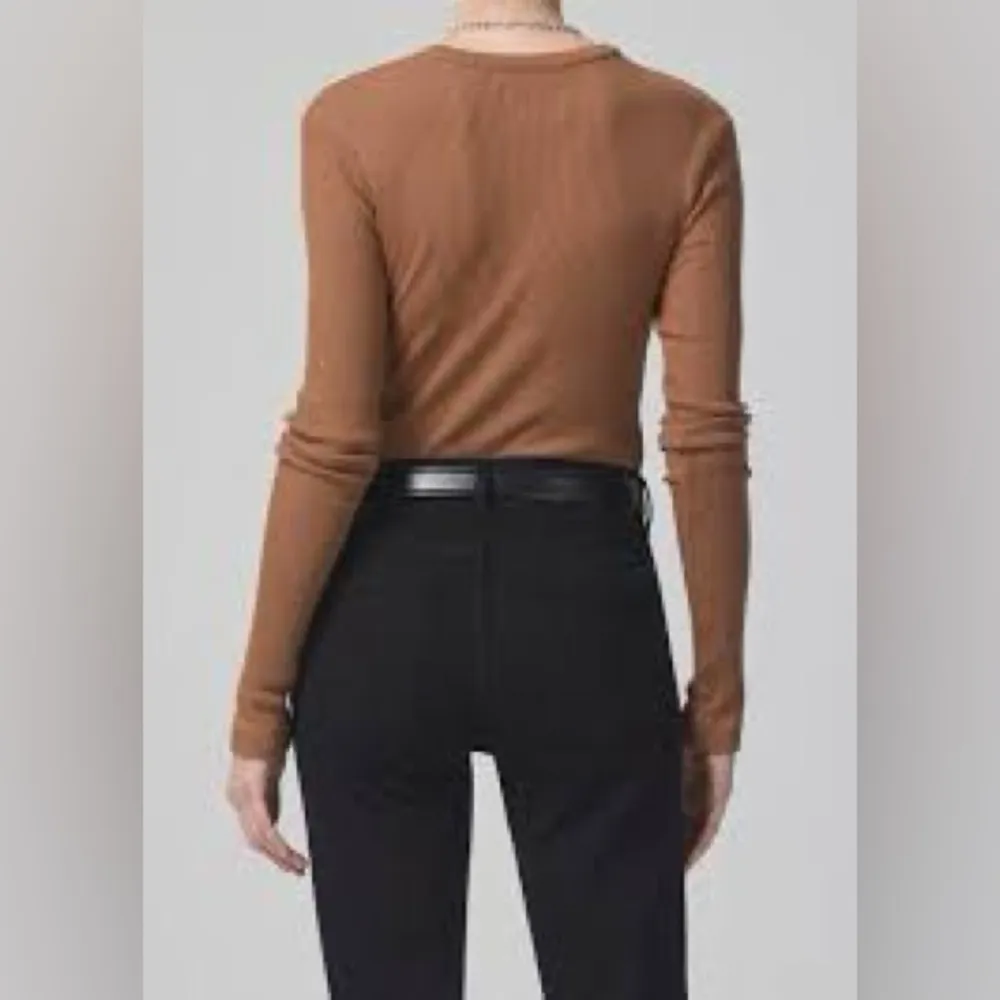 NWT Citizens of Humanity Marisol Square Neck Ribbed Top – Size XS – $128 MSRP - Image 3