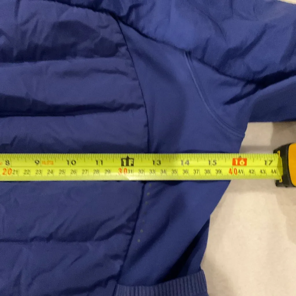 NWT Lululemon down for it all running workout jacket wild indigo SZ4 bust32 Blue Size 4 - Image 6