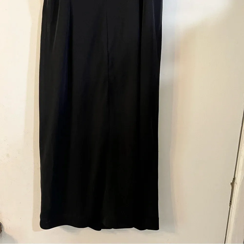 David Meister Sleeveless Front Knot Twist Dress Black Sheer Lined Work Cocktail - Image 9