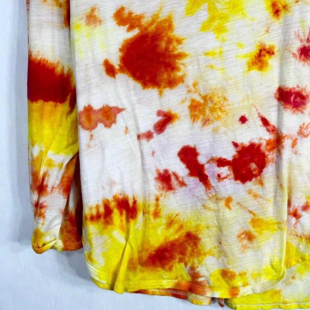 AJ Andrea Jovine XL Top Sunrise Sensations Tie Dye Orange Yellow‎ Handmade 1328 - Image 8