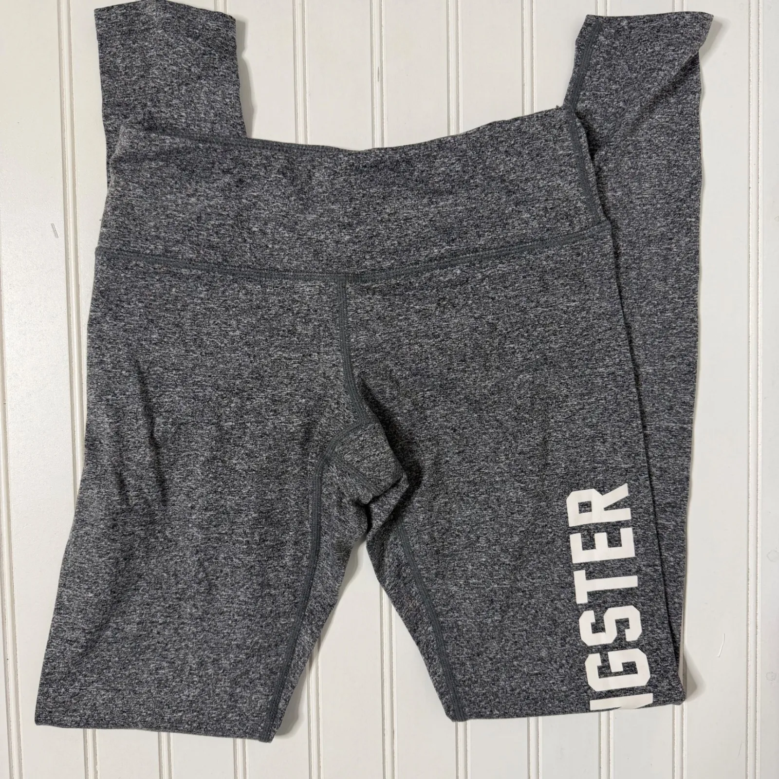 Spiritual Gangster Leggings Gray Heathered Athletic Workout Pants Size Small - Image 2