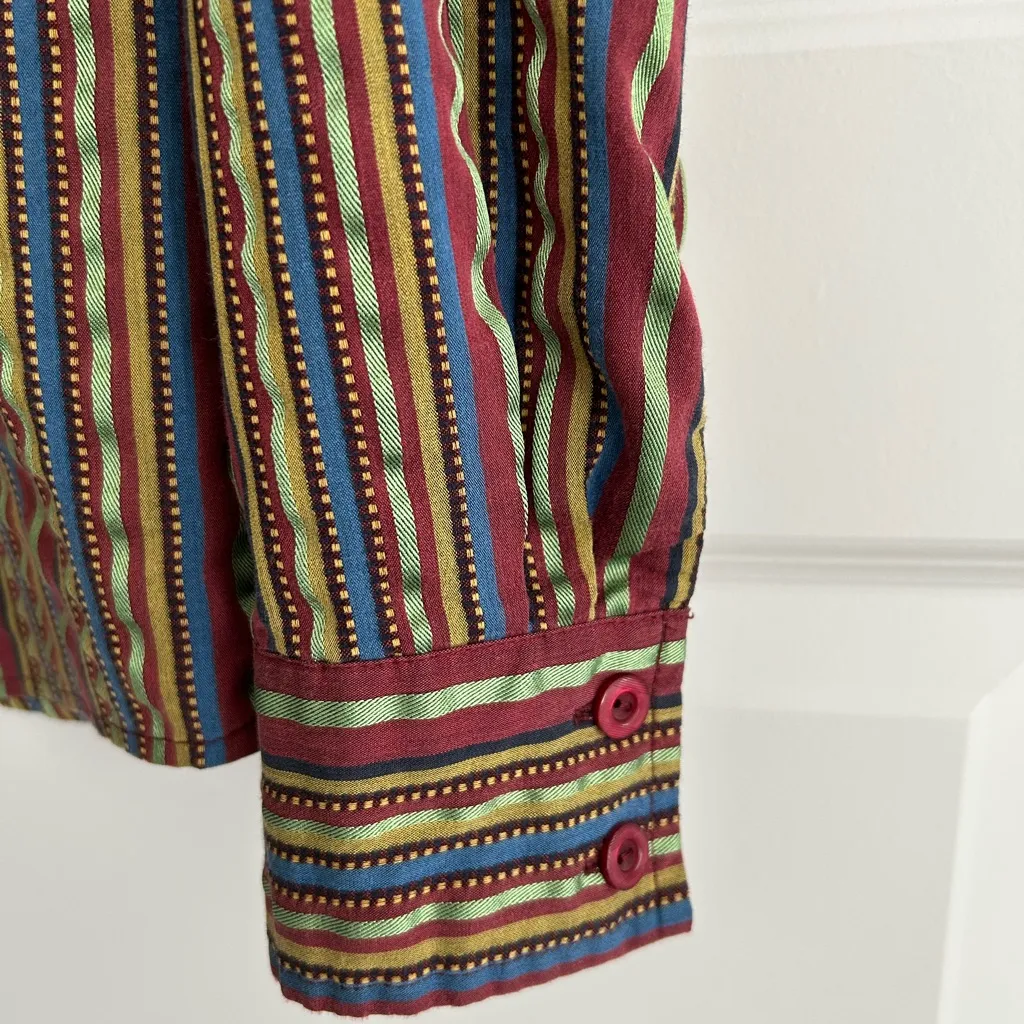 Koret Striped Shirt Red Green Multi Size M Size M - Image 7