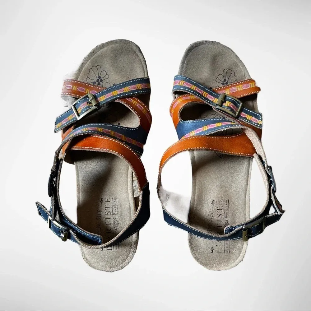 L'ARTISTE BY SPRING‎ STEP Women's Lillana Leather Sandals 8.5 | GUC - Image 6