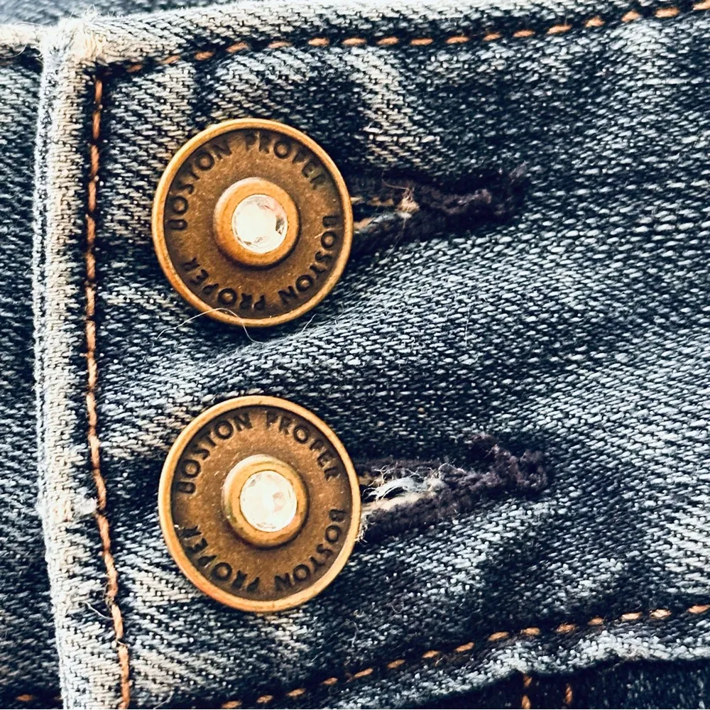 Boston Proper  Medium Wash Straight Jeans - Image 10