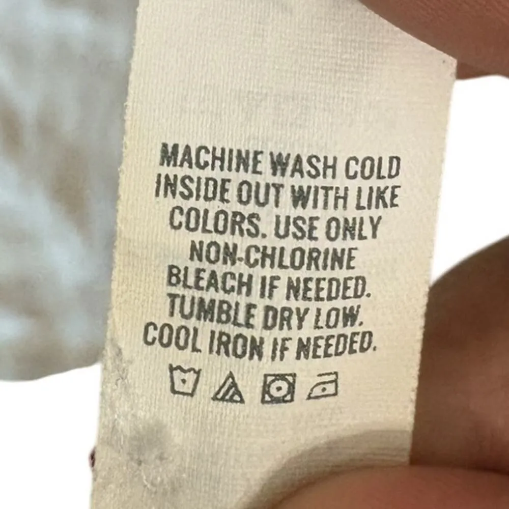 Aerie Hooded Flannel Shirt High-Low Long Sleeve Button Front Gingham Tan Size M - Image 6