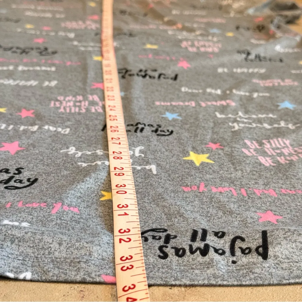 Cozy Gray Printed Women's Pajama Dress - Image 6