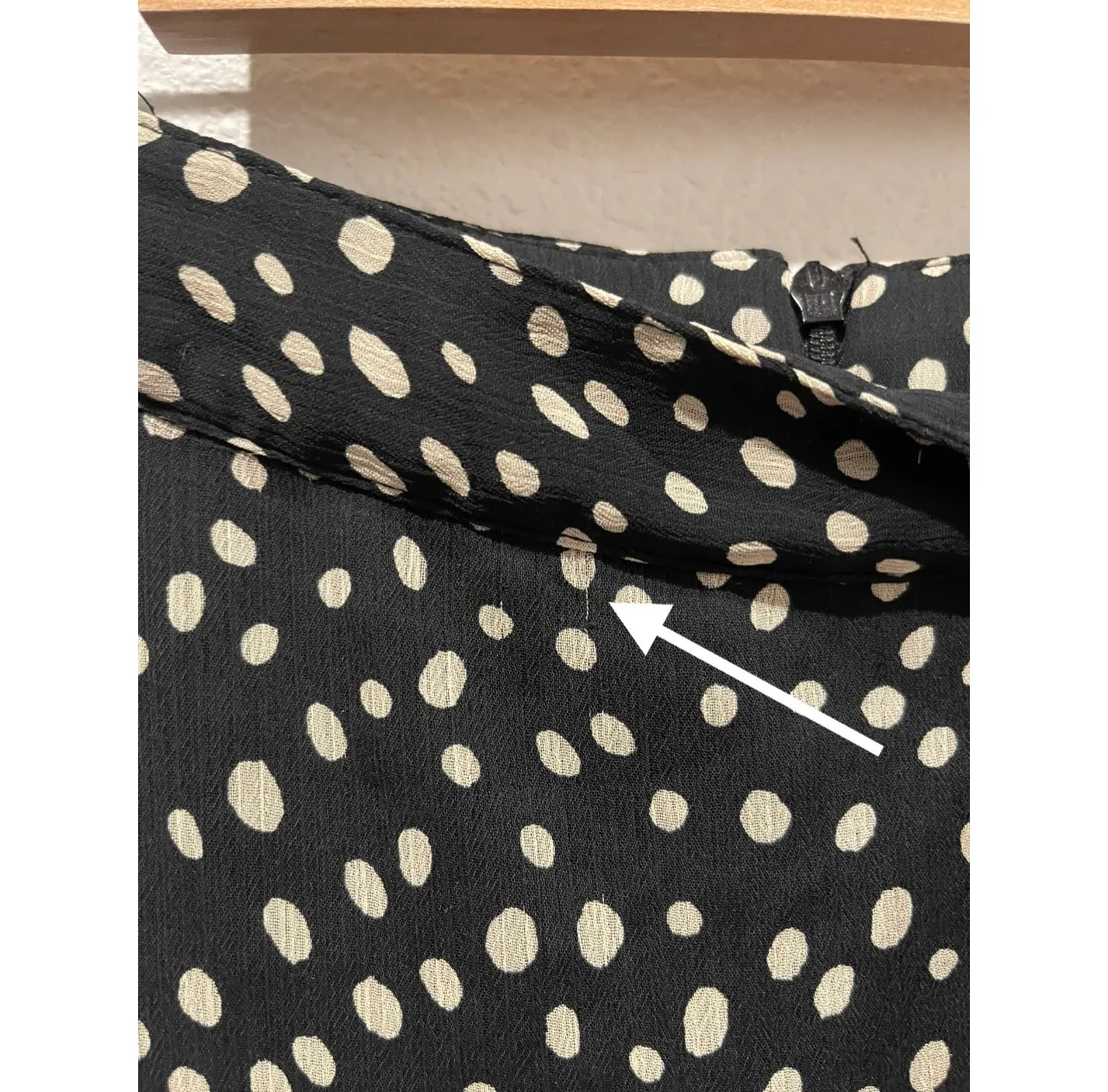 Ivory Polka Dots Tie-Front Ruffle Rara Mini Skirt - Image 8