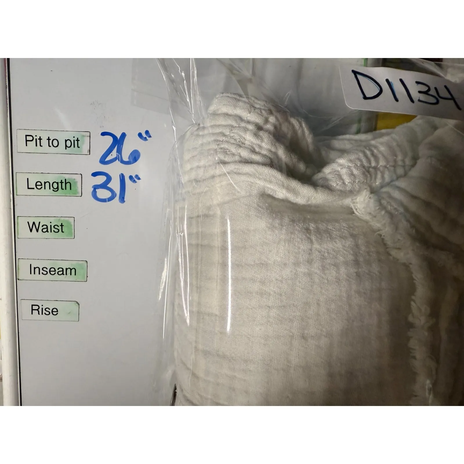 We The Free People White Summer Daydream Long Sleeve Button Up Top Sz S Boho - Image 6