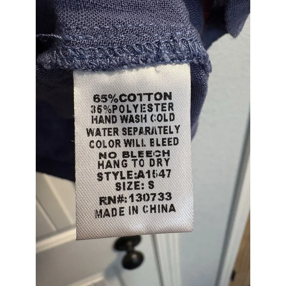 Umgee Top Womens Small Embroidered Trim Short Sleeve Flowy Beach Vneck Vibes - Image 5