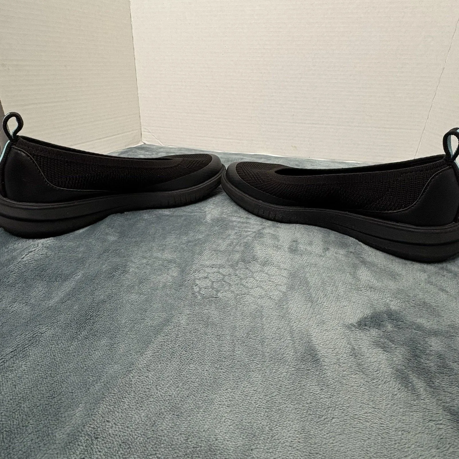 Cole Haan Womens Malorie Ballet Flat 8.5 Black Knit Mesh Sporty Slip On Shoe - Image 9