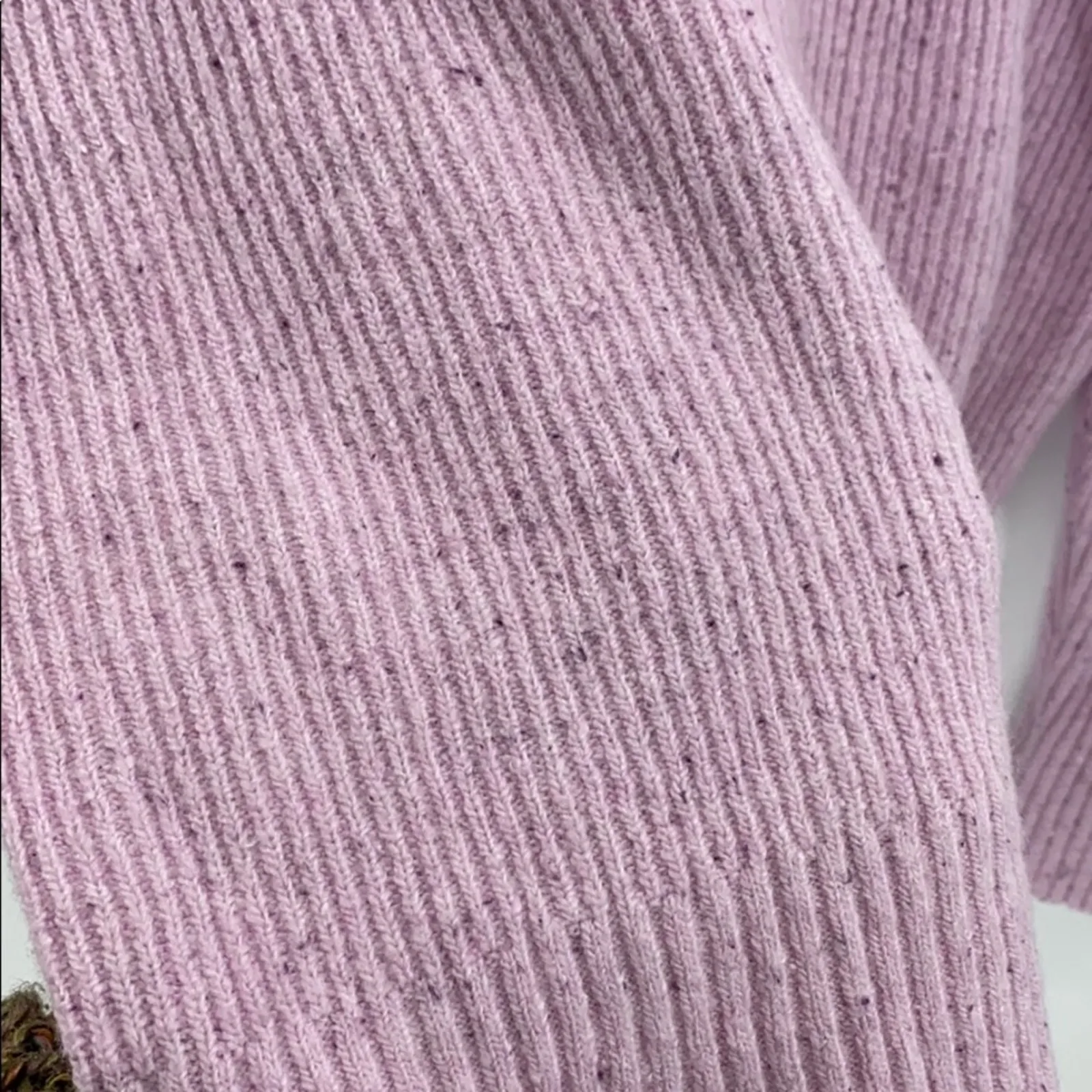 Something Navy pink flecked oversized sweater wool blend soft size M - Image 4