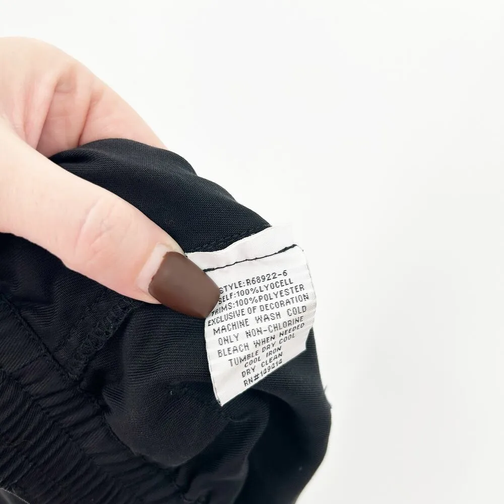 Johnny Was Womens Gorpcore Striped Straight Leg Pull On Cargo Pants Size M Black - Image 9