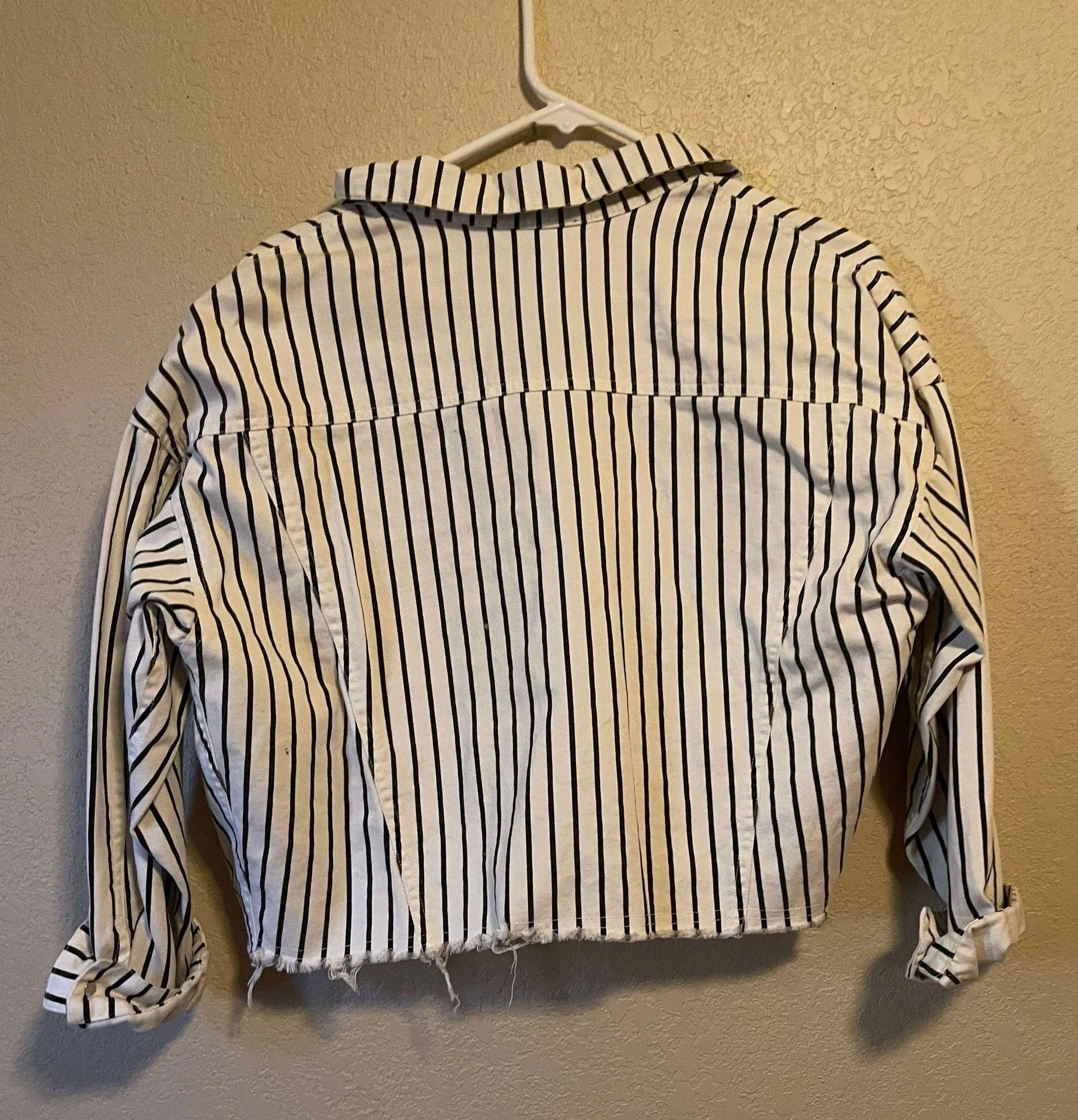 Nectar Clothing Stripped Jean Jacket - Image 2