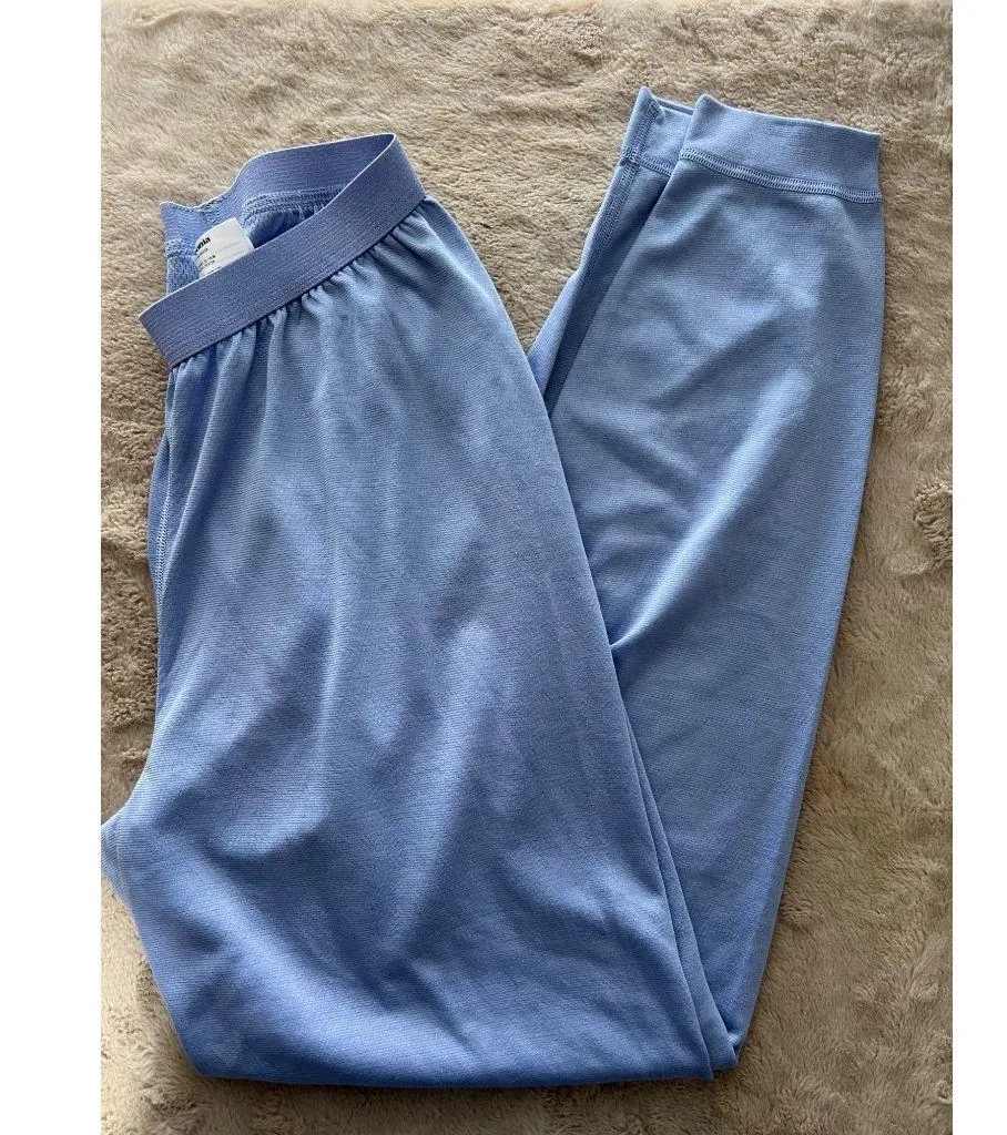 Patagonia Womens Capilene Lightweight Pants L Blue 100% Polyester Made In USA - Image 7