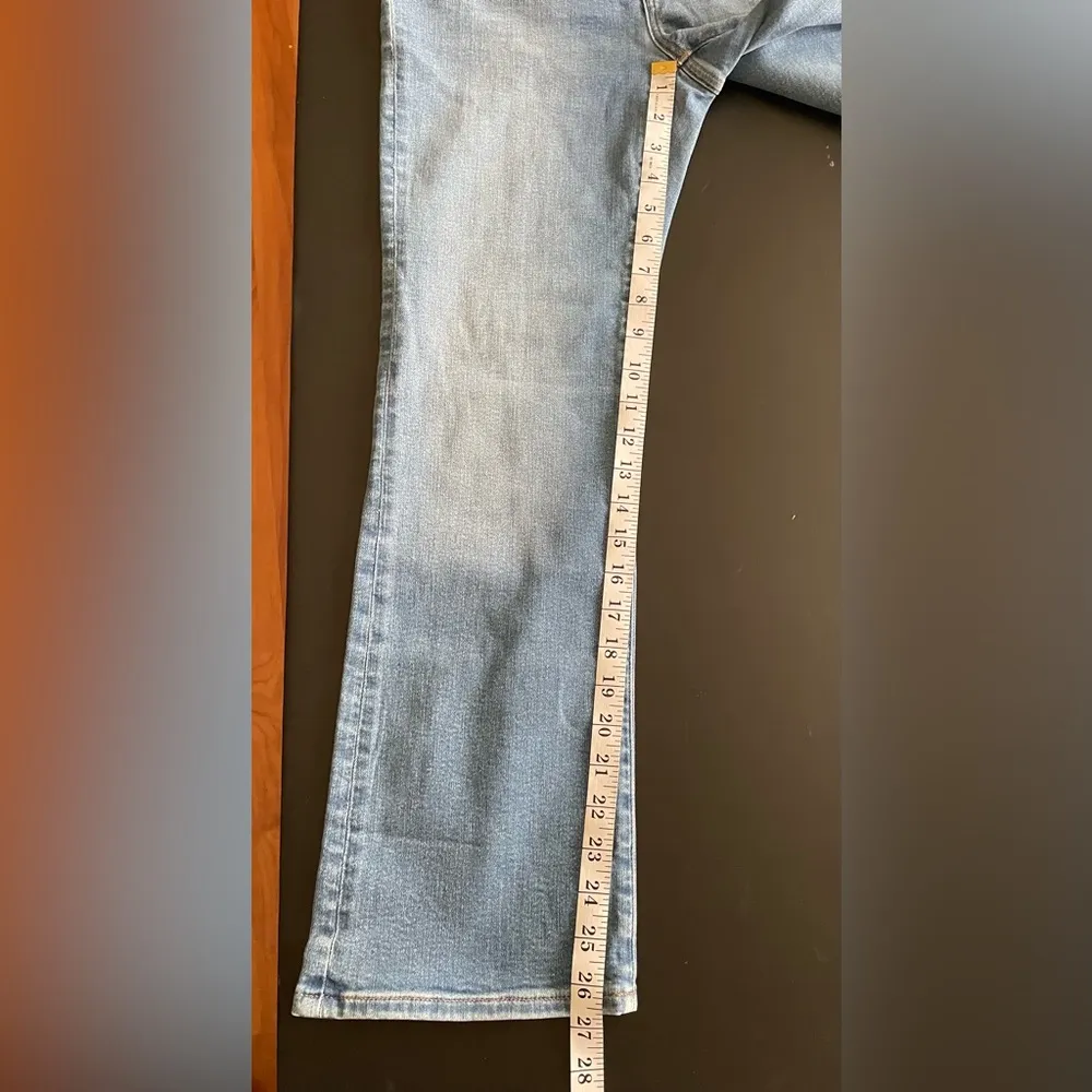 NWT Madewell Cali Demi Boot Blue Jeans Size 28 - Image 12