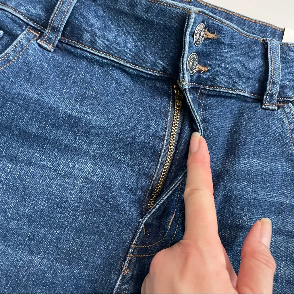 Maurices M Jeans Slim Straight Ankle Original Fit Mid Rise Super Stretch Blue - Image 4