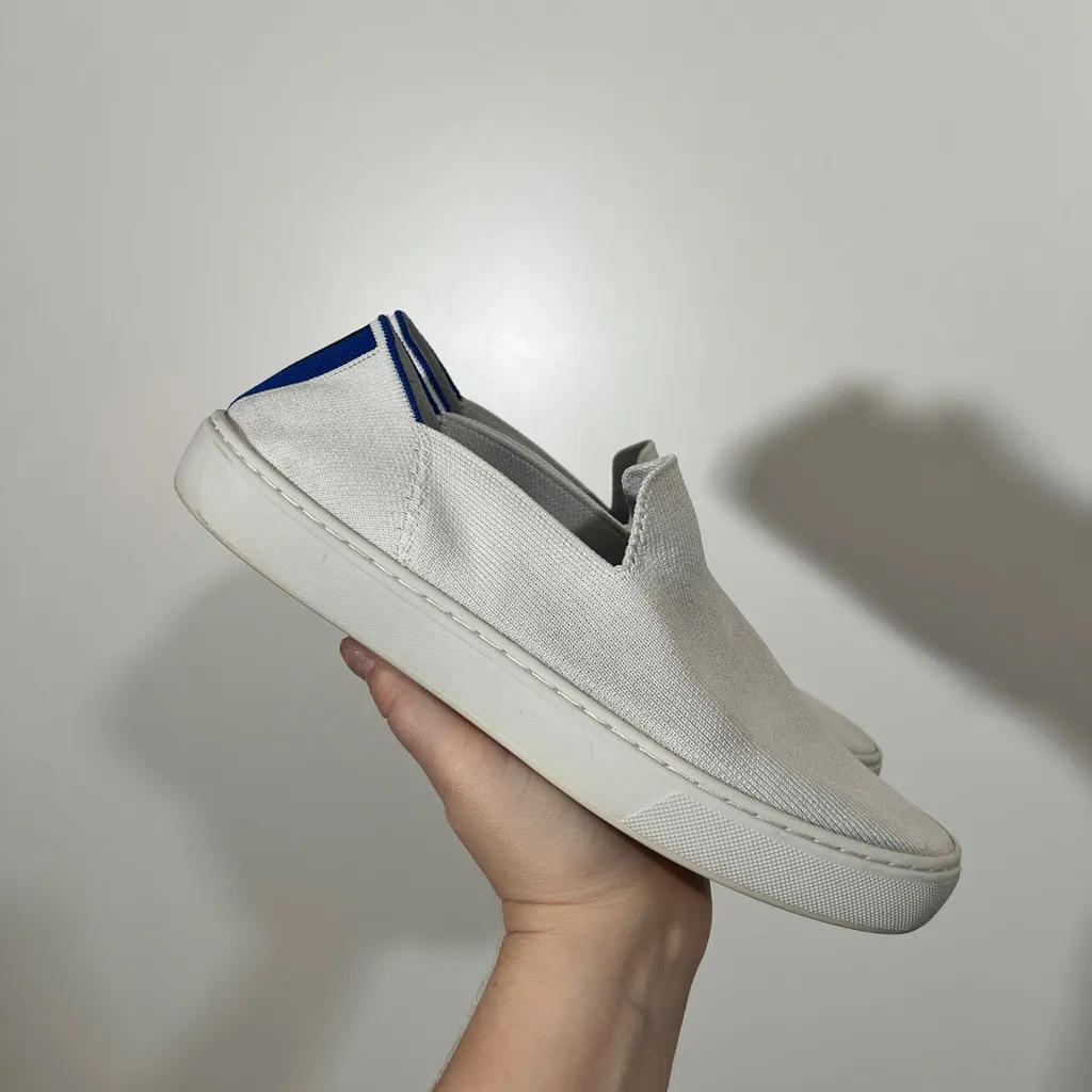 Rothy’s Original Slip On Sneaker in Bright White Size 8.5 Women’s - Image 10