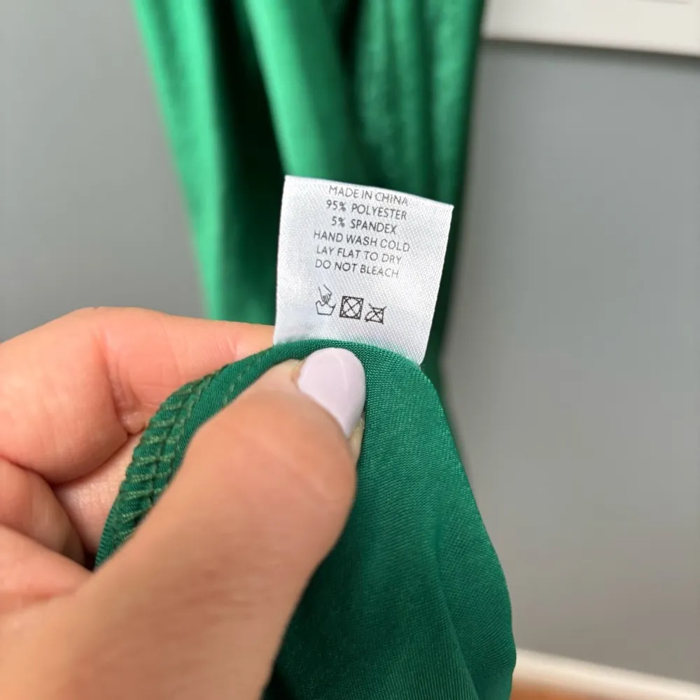 SLA The Label Green Fiji Satin Midi Dress XL - Image 10