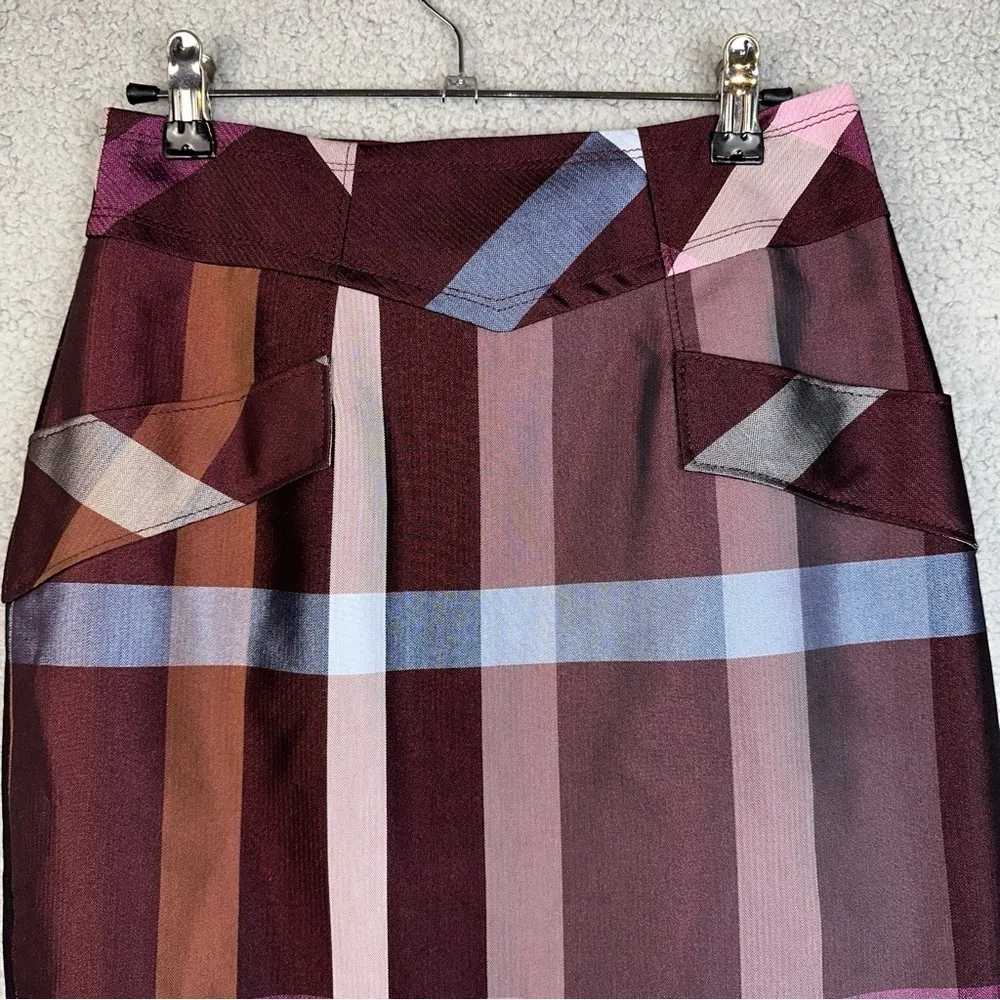 Yoana‎ Baraschi Women's Skirt Multicolor 2 Cotton Blend Mid-Length Pencil Office - Image 6