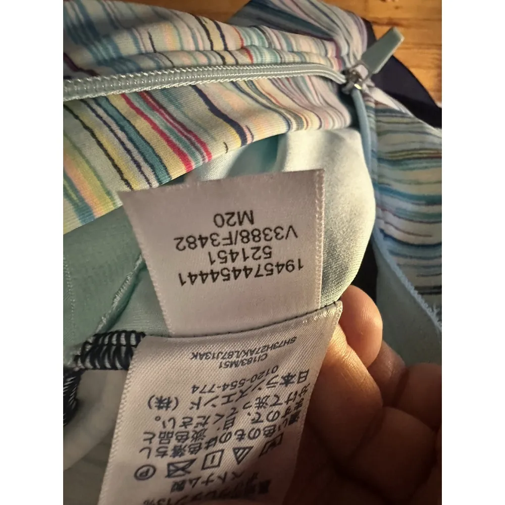 LANDS' END Plus 22W Long Sleeve UPF 50 Full Top Coverage Zip Front Swimsuit - Image 11