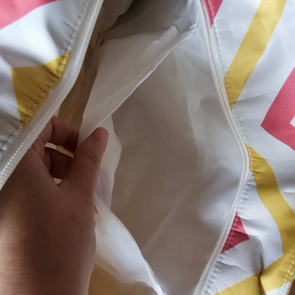 MASSIVE Beach Bag or Weekender with Rope Handles, Bottle Opener, and More Pink - Image 2