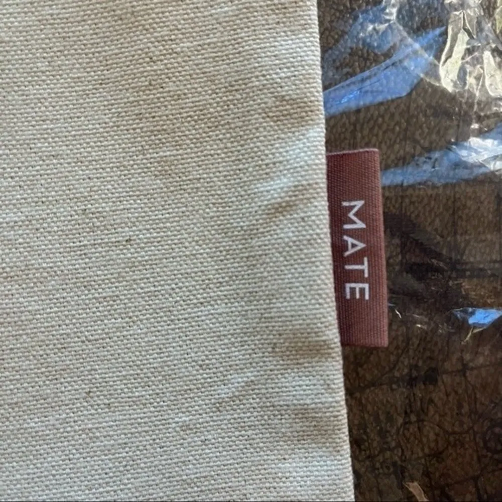 NWT Mate Makin Moves Natural Beige Organic Cotton Canvas Tote Ocean Carryall - Image 6