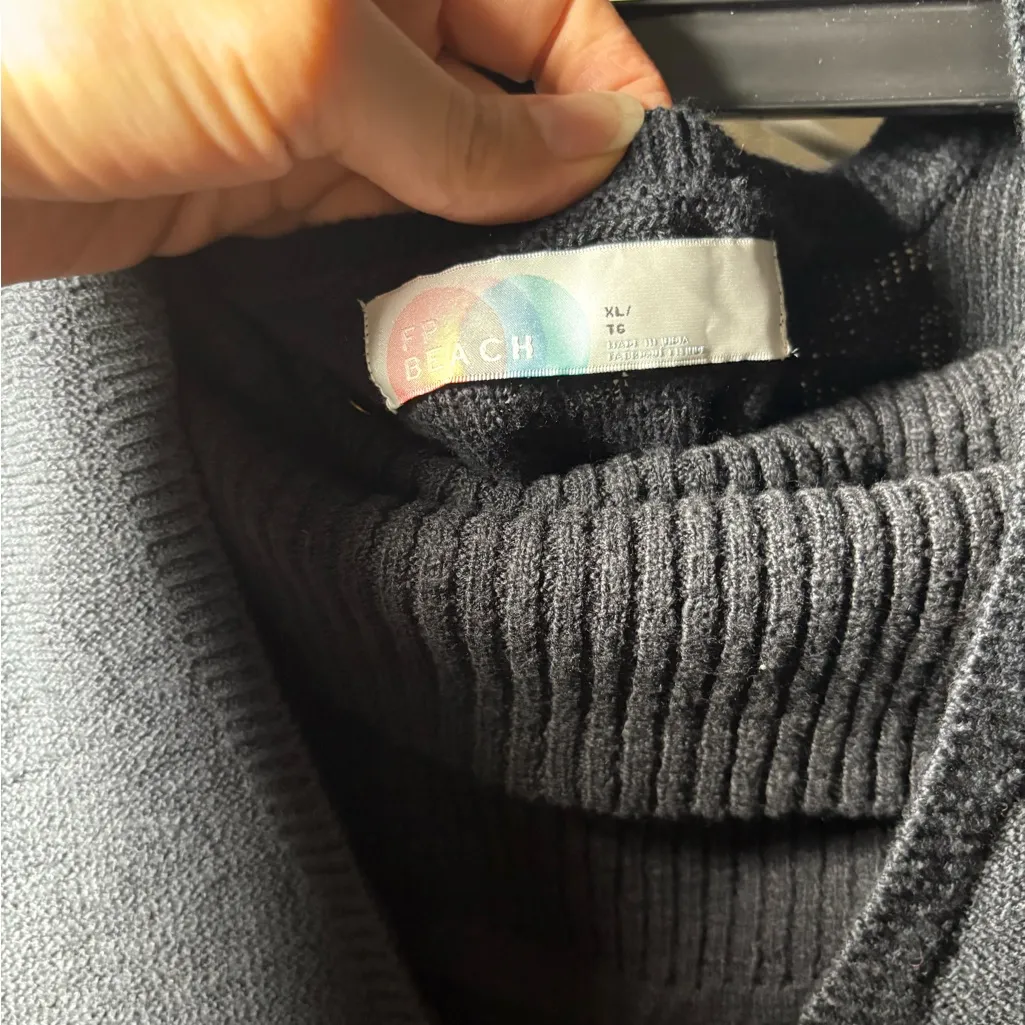 BLACK 🖤 Free People FP Beach Ruby Vest Set - Image 14