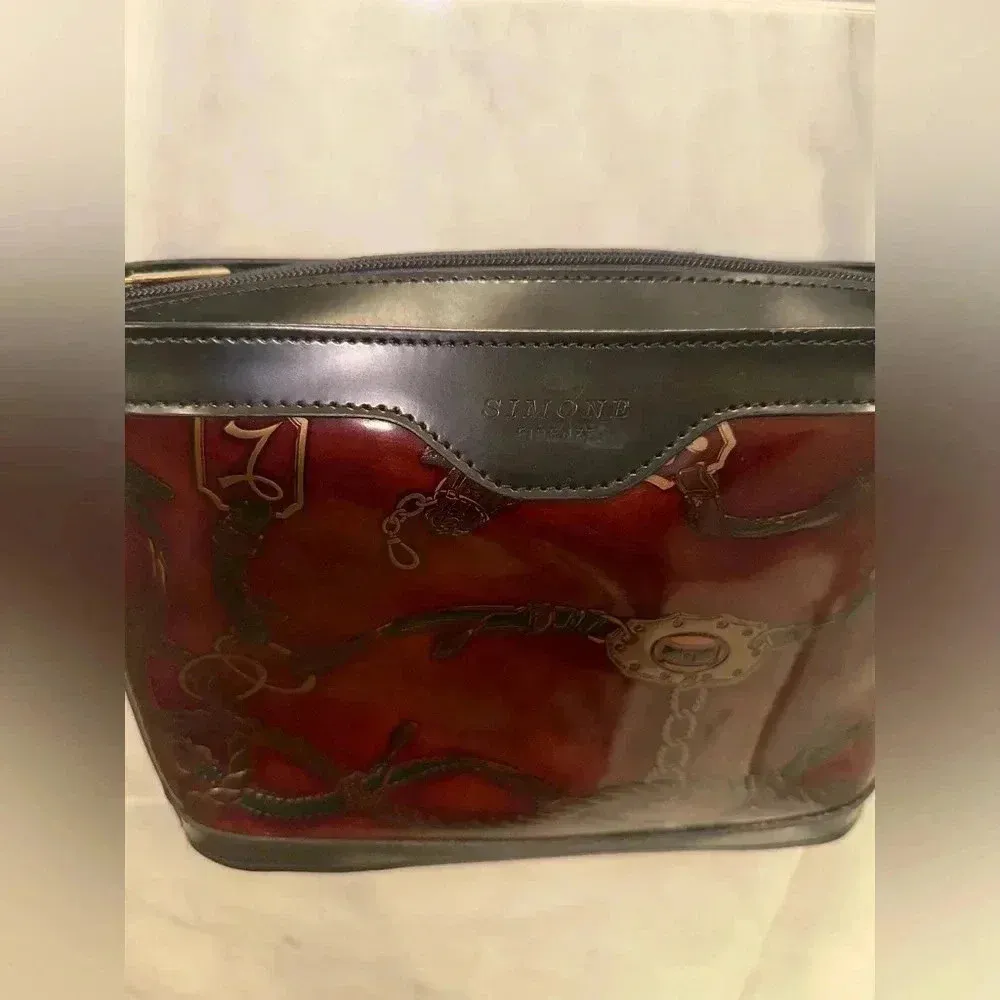 Simone Firenze Italian Leather Small Purse – Made in Italy Brown - Image 2