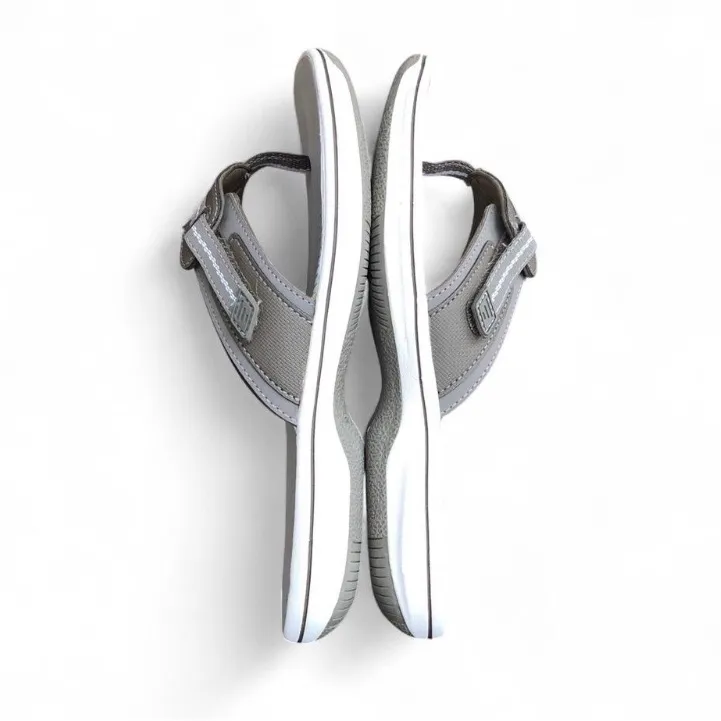 Clarks Cloud Women’s Steppers Brinkley Jazz Black Flip Flop Sandal Women’s Sz 8M - Image 12