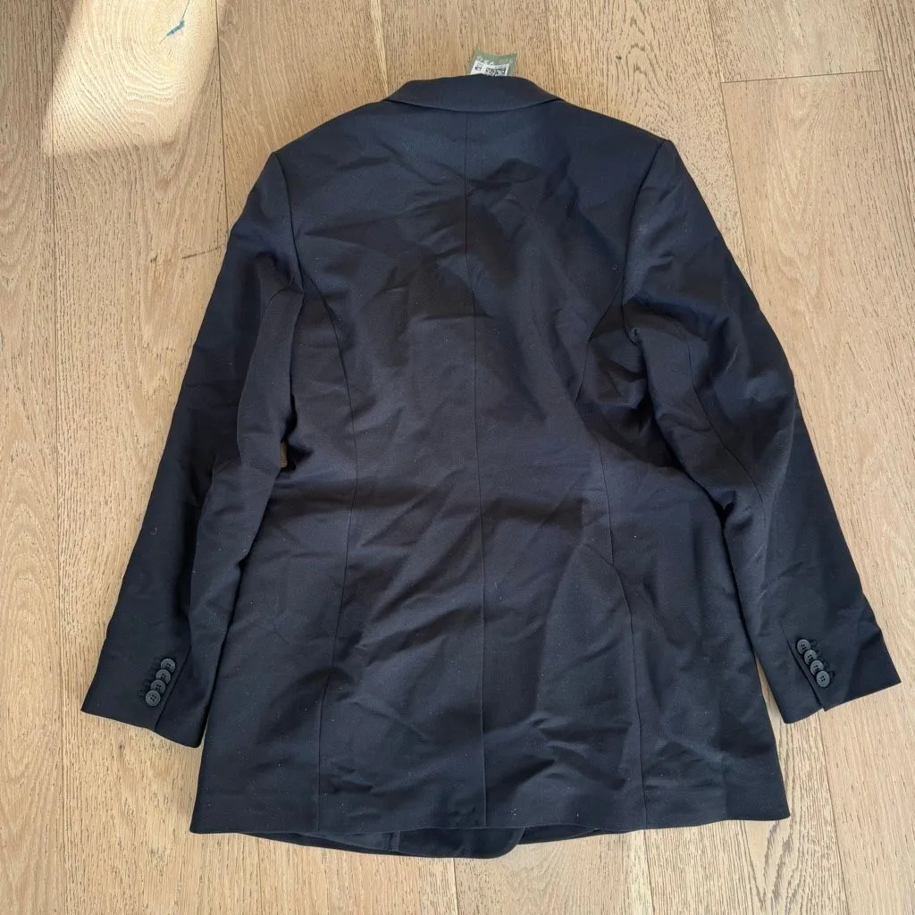 NWT H&M Lot of 3 Career Office Wear Blazer Blue Black White Size Medium Relaxed - Image 7