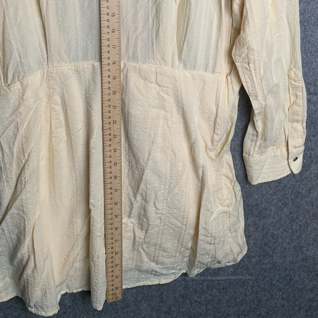 Free People Women Size Large Tara Twist‎ Mini Dress in Vanilla Cake - Image 9