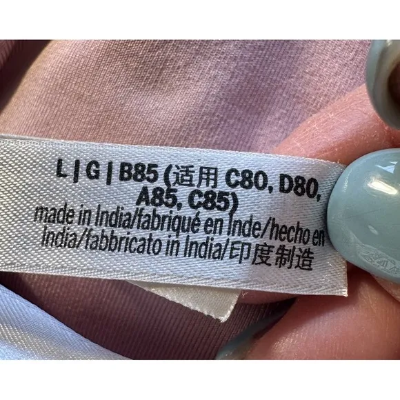 PINK Victorias Secret Large Ultimate Unlined‎ Sports Bra Bralette Pink #1659 - Image 4