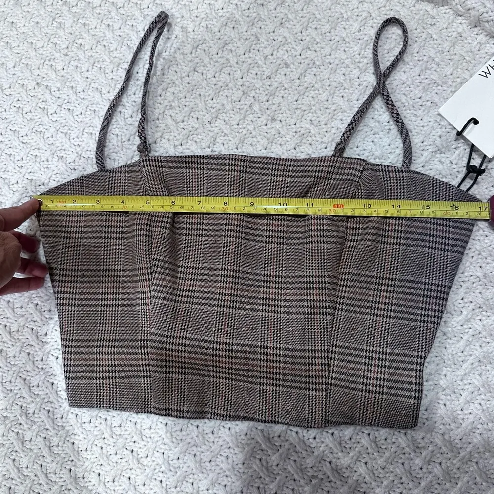 NEW WHIMSY + RIE TOBI TOP Women's PLAID MEDIUM - Image 9