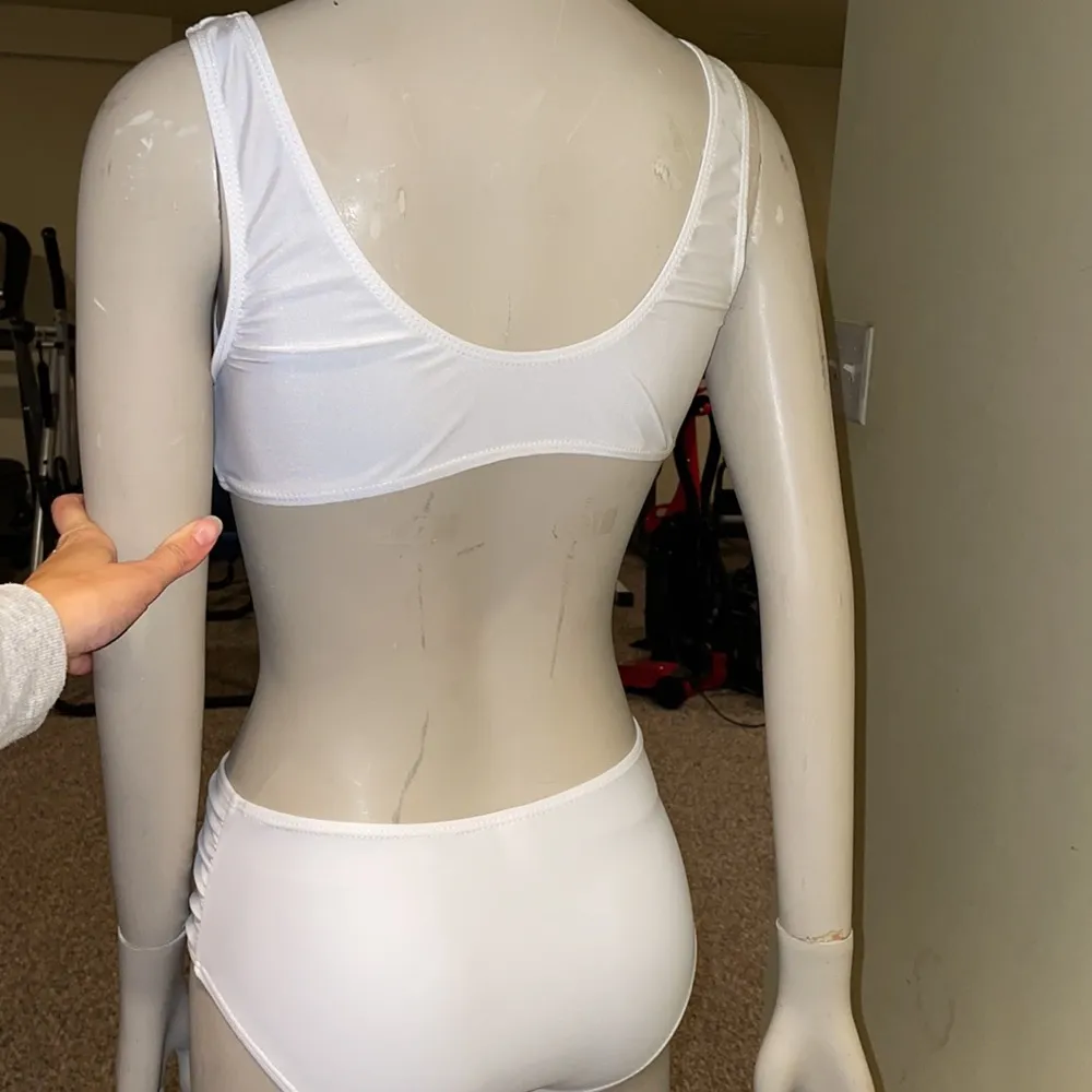 Women’s 2 Piece Swimsuit Set White - Image 5