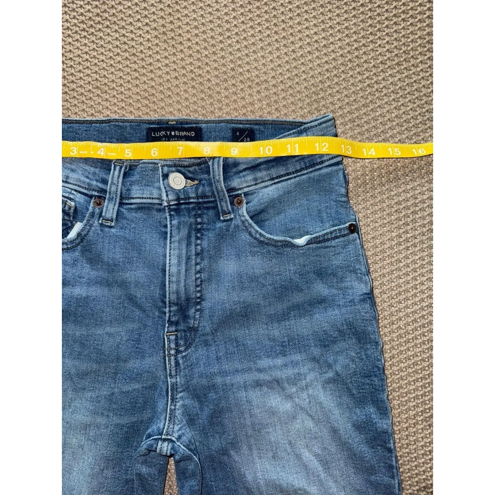 Lucky brand Women's Sofia‎ Ankle Jean Blue Denim Dark Wash Size 6 - Image 8