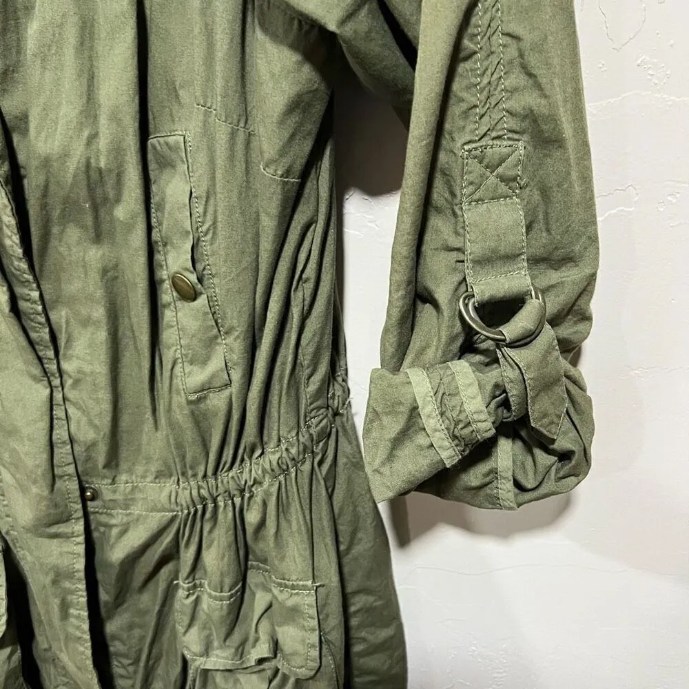 Wilster Olive Green Military Jacket Green Size XS - Image 4