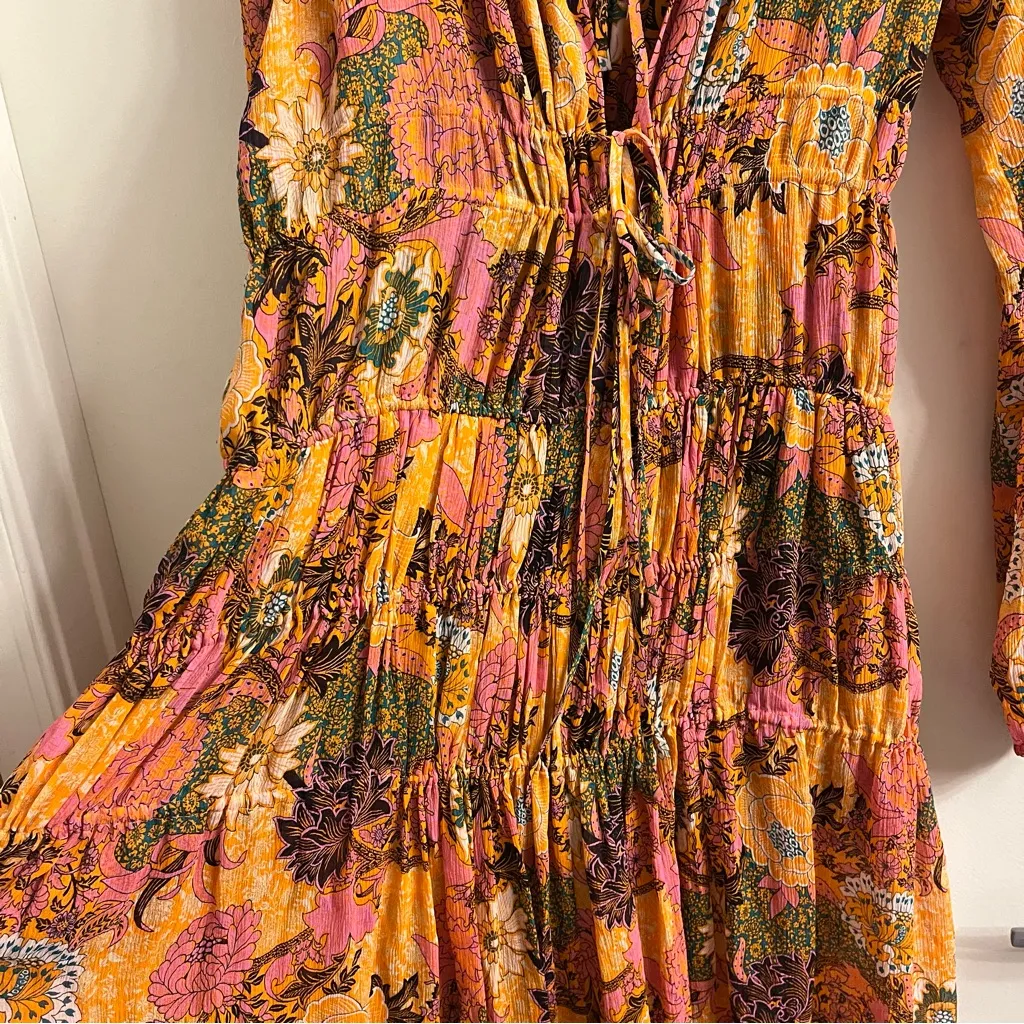 A.L.C. Valentina Gathered Floral-Print Silk-Crepon Maxi Dress 6 - Image 12