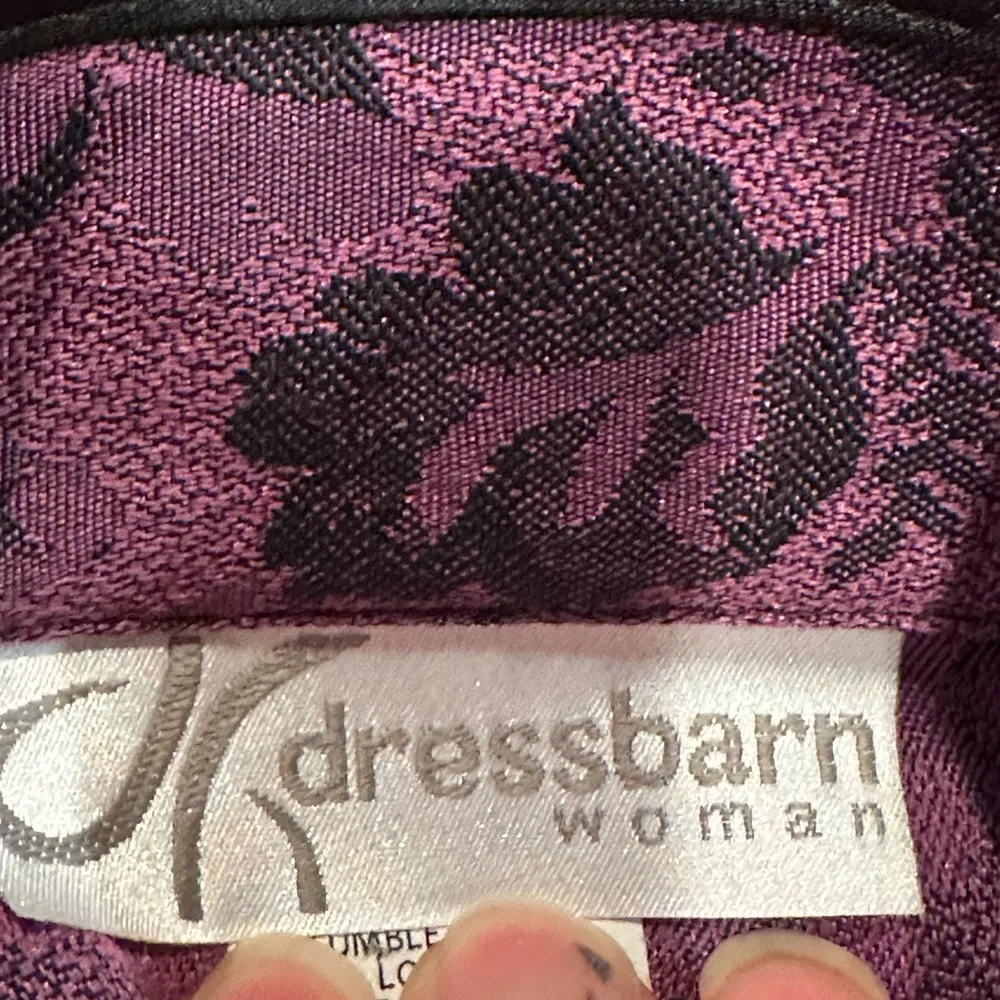 Dress Barn Tapestry Oriental Look Floral Design Bell Slit Sleeves Sz 14 - Image 14