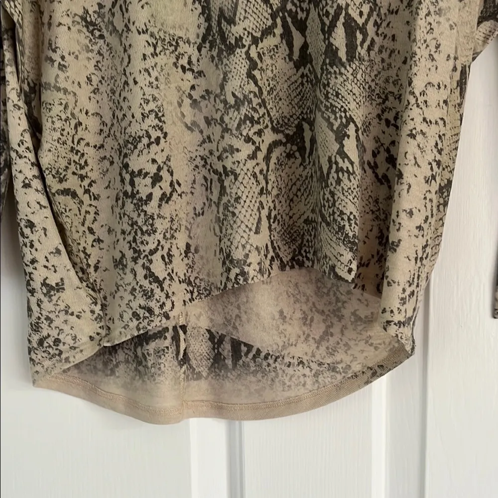 All Saints Tan Long Sleeve Tee - Image 4