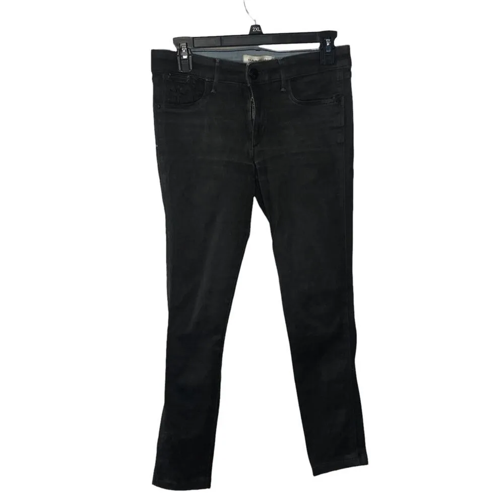 Habitual Jeans 'Eve' Hi Rise Skinny Jean Licorice Signature Coated Denim size 26 - Image 4