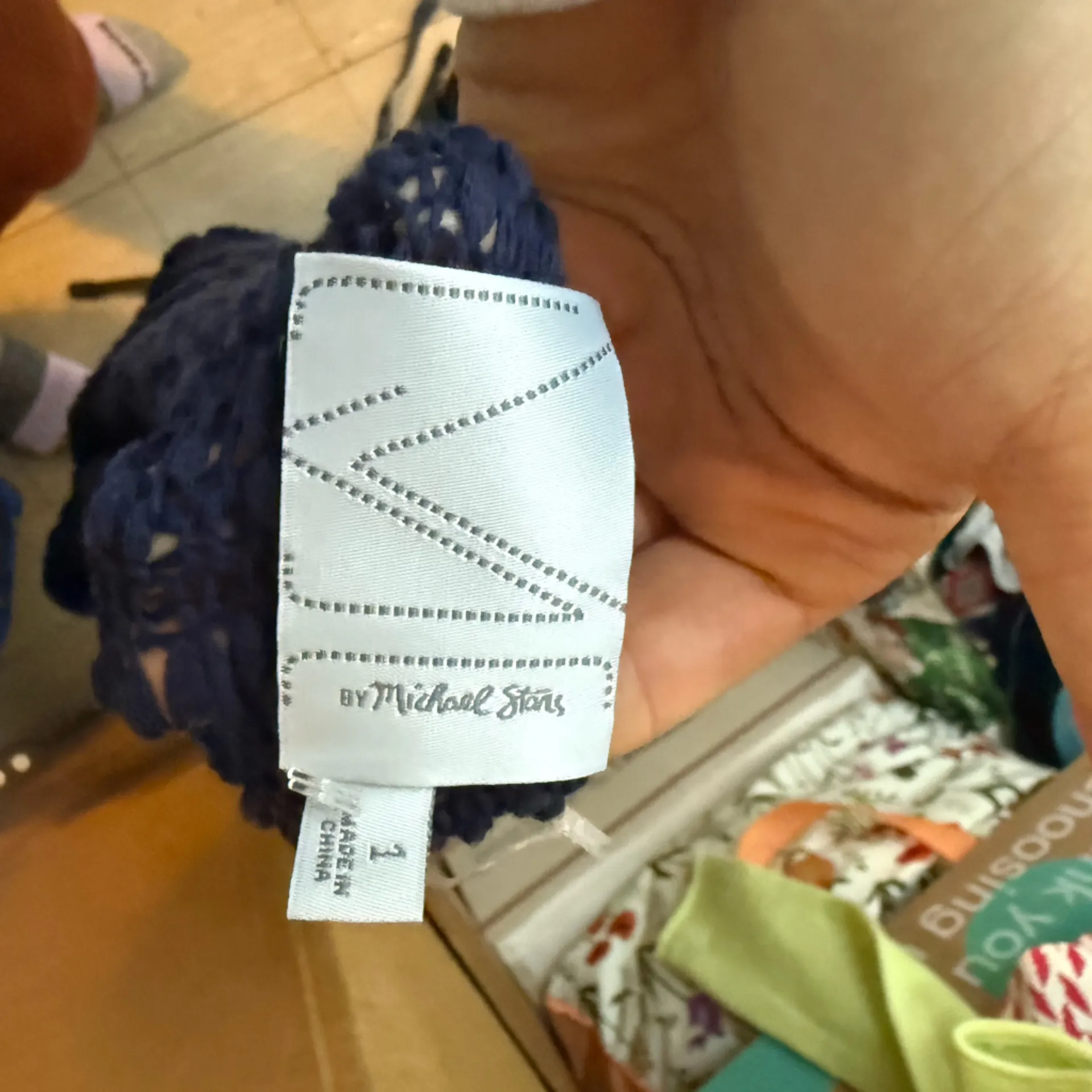 Michael Stars Midnight Blue Chunky Loose Knit Scoop Neck Sweater - Image 3