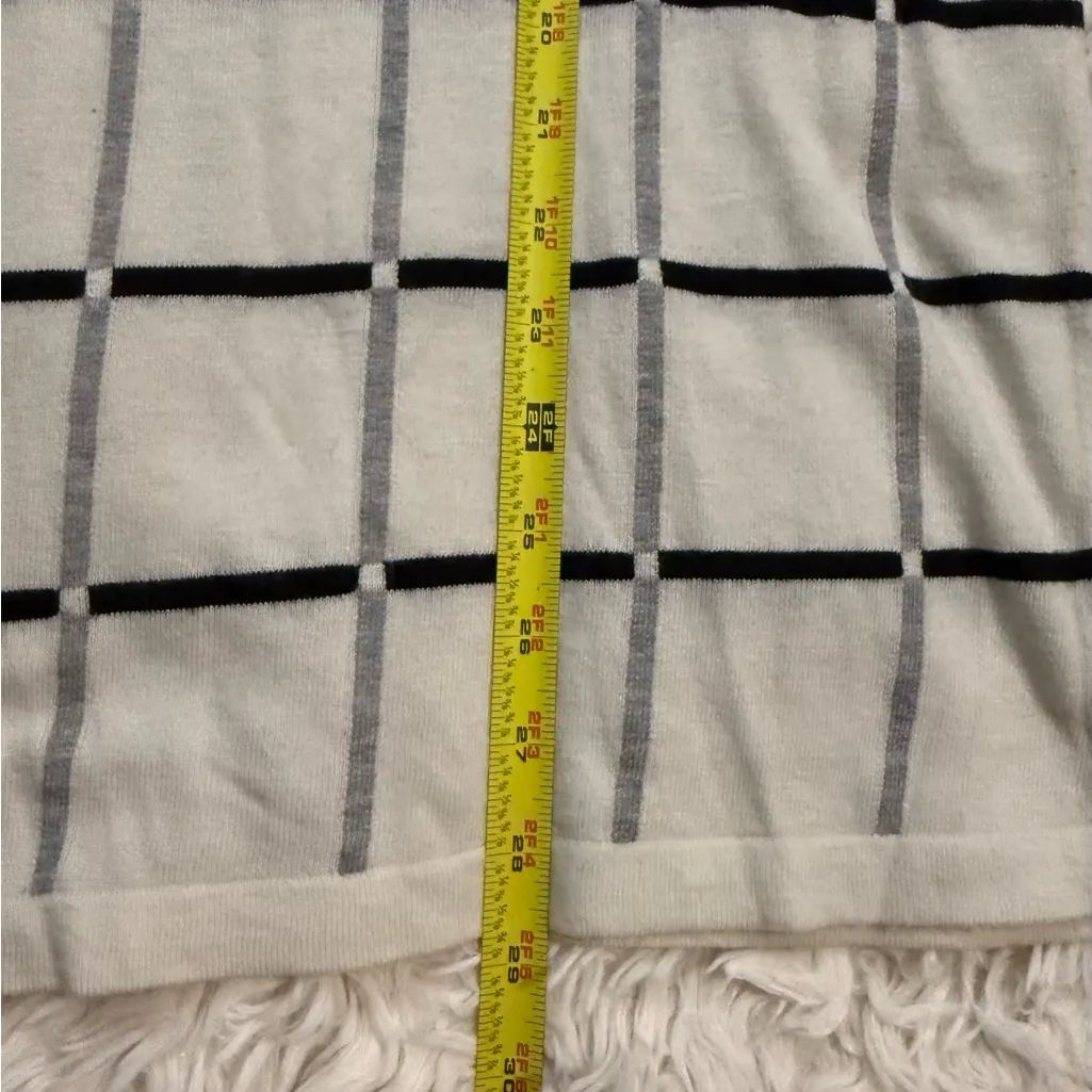 ✨ Halogen Windowpane Knit Sweater – Size Large – Cashmere Blend - Image 6