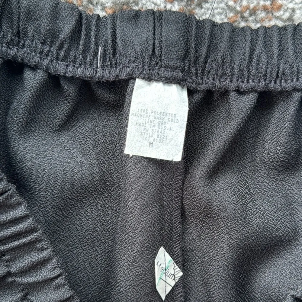 Vintage Wear On Earth Long Vest & Pants Set Black Pink Medium - Image 9