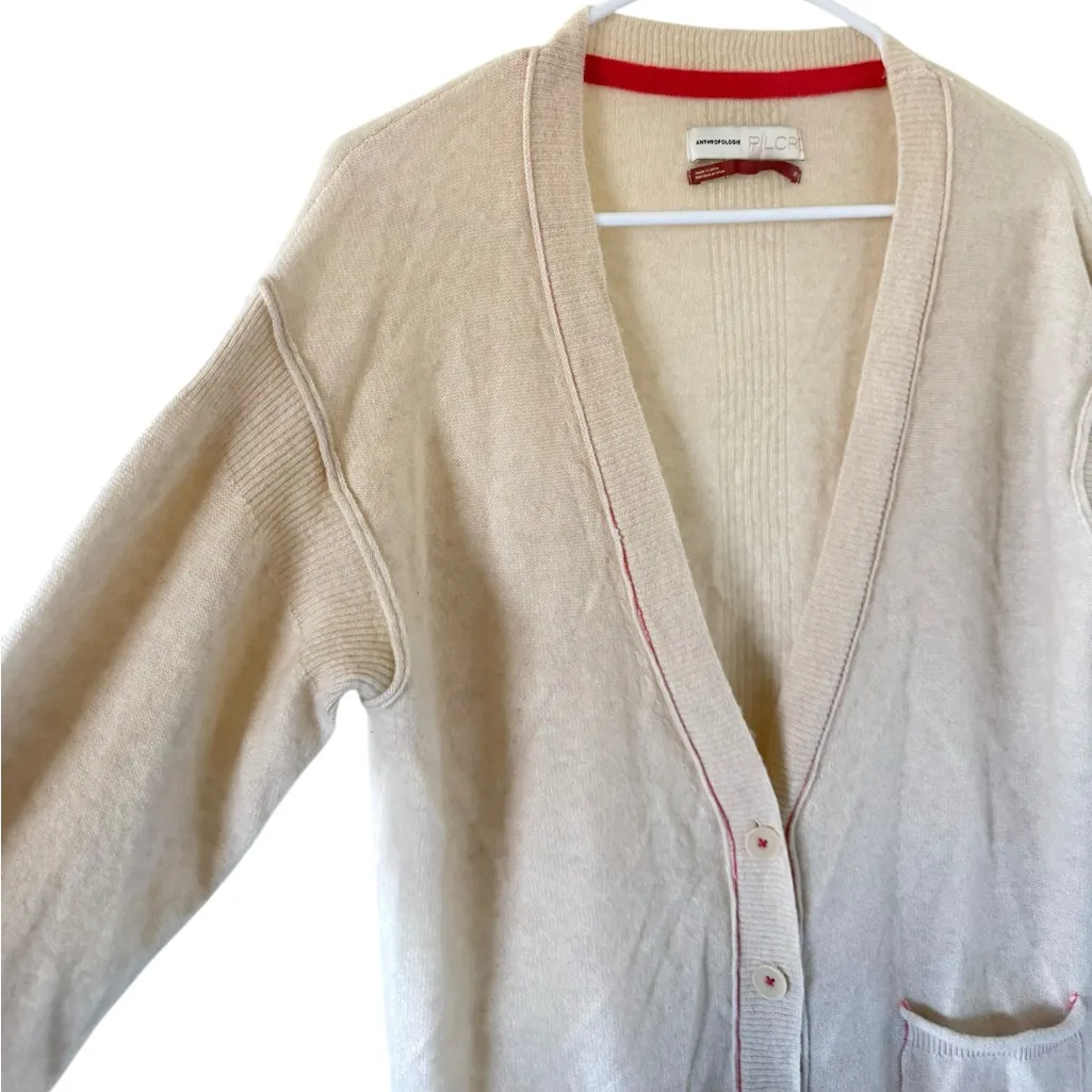 Anthropologie Pilcro Cashmere Kelly Boyfriend Cardigan - Image 7
