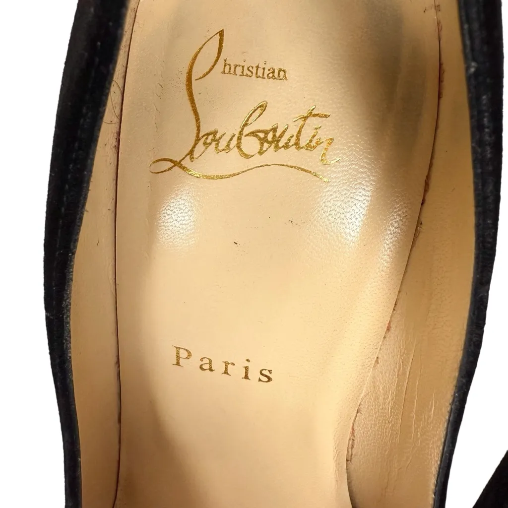 Christian Louboutin Pigalle 100 Black Suede
Pumps Stiletto Heels Size EU 37 - Image 9